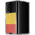 Belgium Flag Distressed Galaxy Z Fold4 5G Clear Case